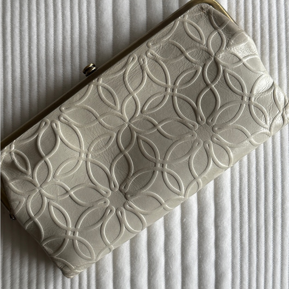 HOBO Textured Ivory Wallet